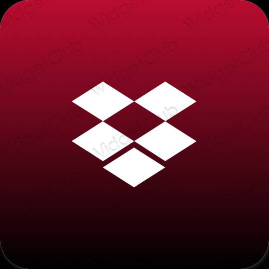 Icônes d'application Dropbox esthétiques