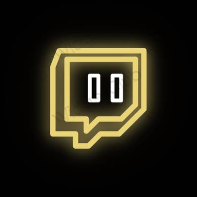 រូបតំណាងកម្មវិធី Twitch សោភ័ណភាព