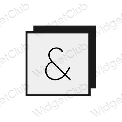 Esthetische Settings app-pictogrammen