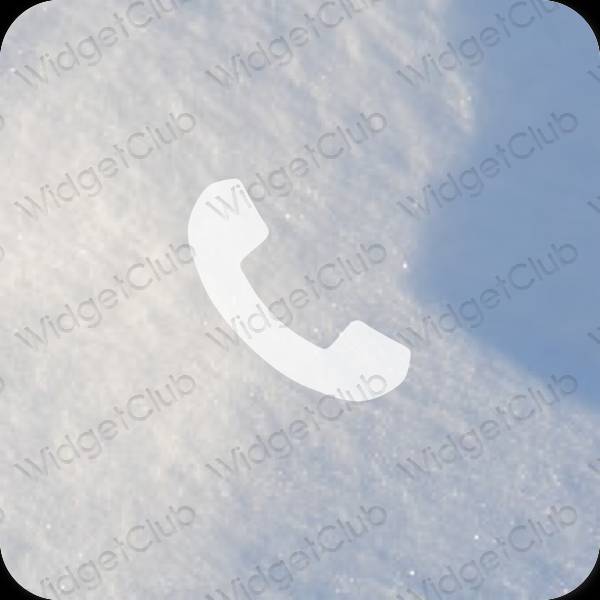 Estético azul pastel Phone ícones de aplicativos