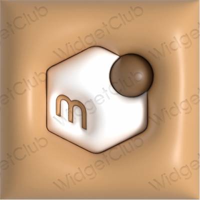 Estetické ikony aplikácií Mercari