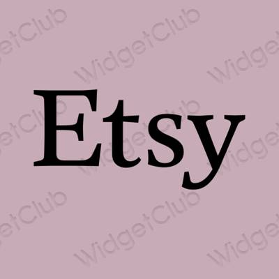 جمالية Etsy أيقونات التطبيقات