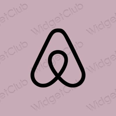 Pictograme pentru aplicații Airbnb estetice