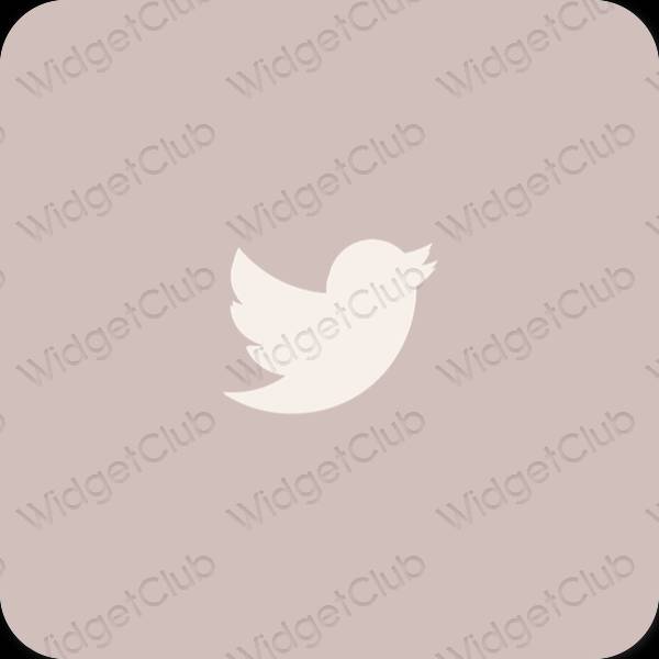 Esthetische Twitter app-pictogrammen