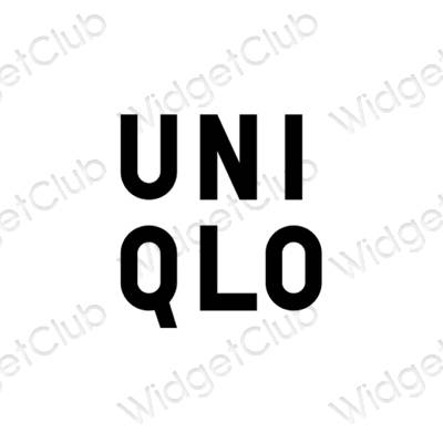 Esthetische UNIQLO app-pictogrammen