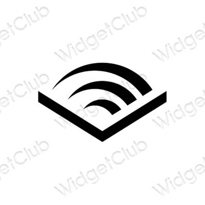 Ästhetische Audible App-Symbole