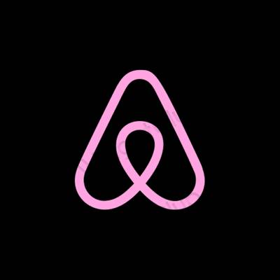 Estetinės Airbnb programų piktogramos