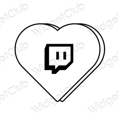 Estetinės Twitch programų piktogramos