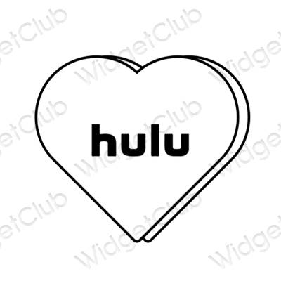 Esthetische hulu app-pictogrammen