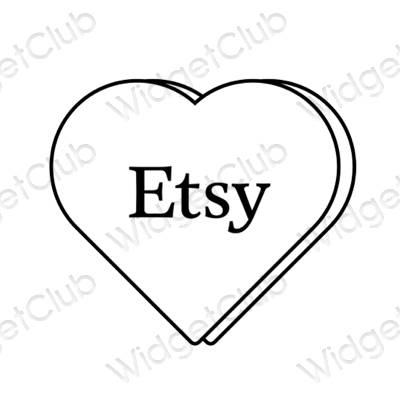 Esthetische Etsy app-pictogrammen