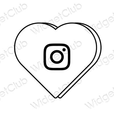 Icônes d'application Instagram esthétiques