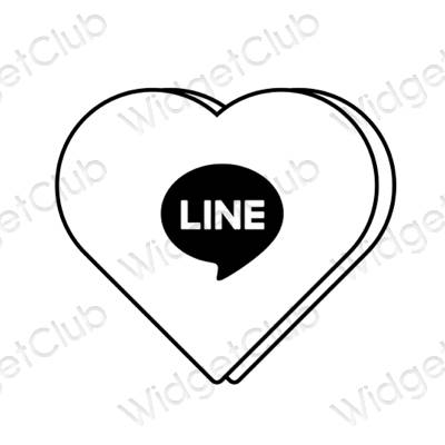 Естетични LINE икони на приложения