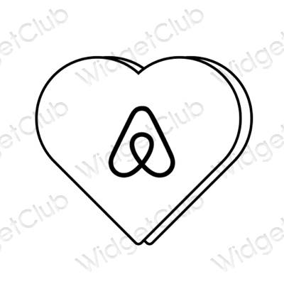 Pictograme pentru aplicații Airbnb estetice