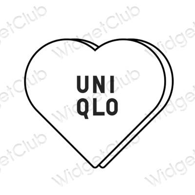 Esthetische UNIQLO app-pictogrammen