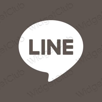 Естетске LINE иконе апликација