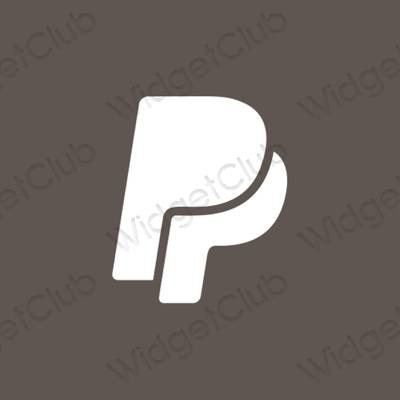 Estética Paypal iconos de aplicaciones