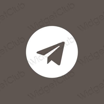 Pictograme pentru aplicații Telegram estetice