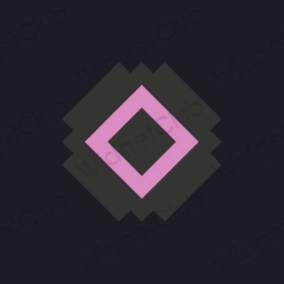 Estética Twitch ícones de aplicativos