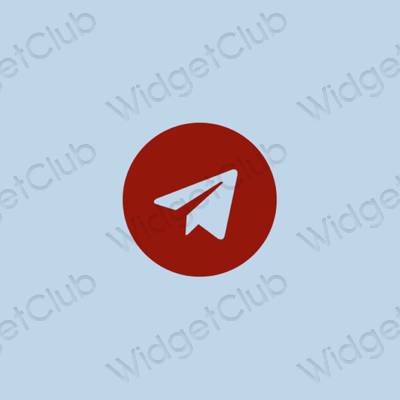 Гоо зүйн пастел цэнхэр Messenger програмын дүрс