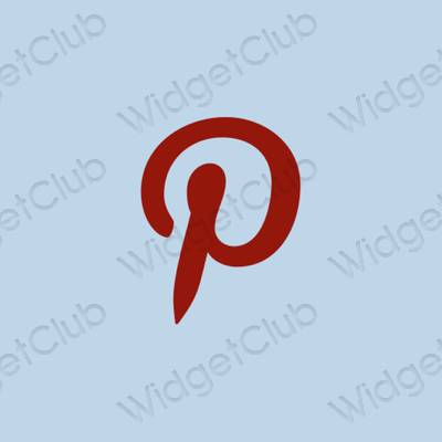 សោភ័ណ ពណ៌ស្វាយ Pinterest រូបតំណាងកម្មវិធី