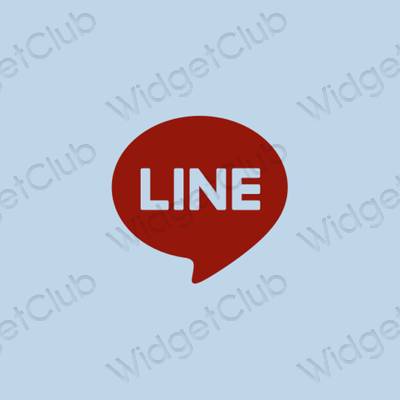 Estetisk lila LINE app ikoner