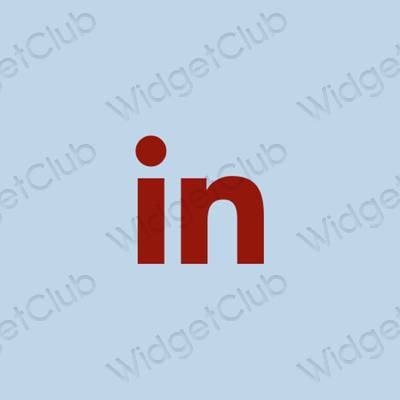 Esztétikus Linkedin alkalmazásikonok