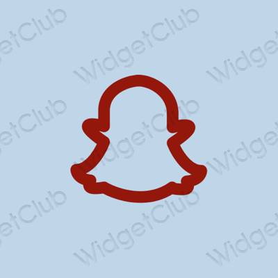 Aesthetic purple snapchat app icons