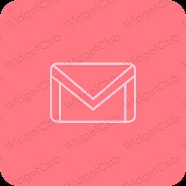 Estetsko vijolična Gmail ikone aplikacij