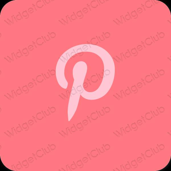 미적인 보라색 Pinterest 앱 아이콘