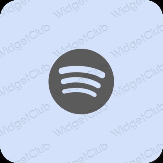Estetic Violet Spotify pictogramele aplicației