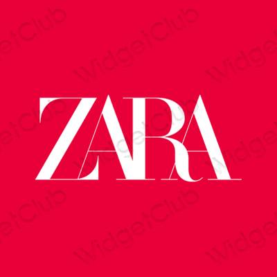 Stijlvol paars ZARA app-pictogrammen