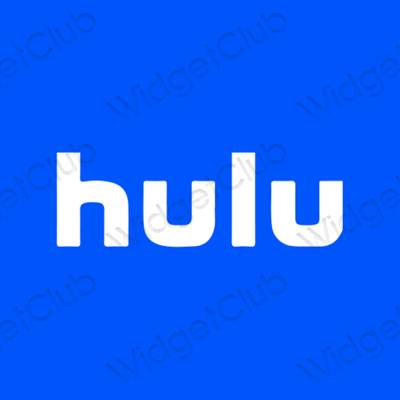 Estetisk blå hulu app ikoner