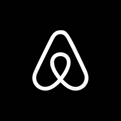 Pictograme pentru aplicații Airbnb estetice