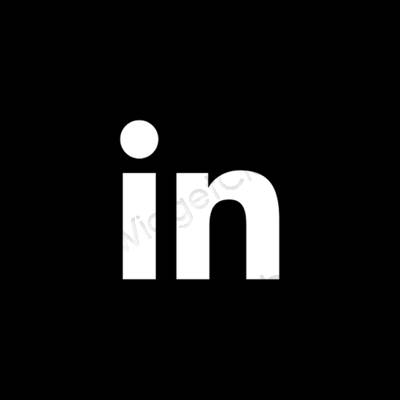 Aesthetic Linkedin app icons