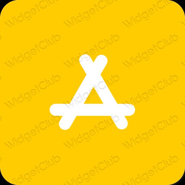 эстетический апельсин AppStore значки приложений