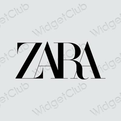 אייקוני אפליקציה ZARA אסתטיים