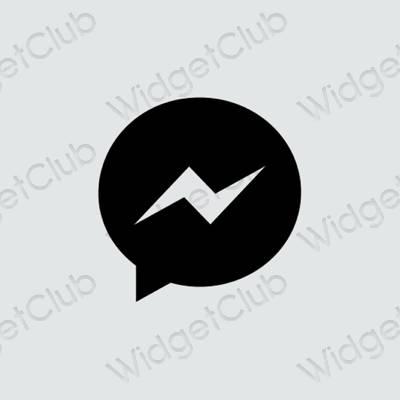 Esthetische Messenger app-pictogrammen