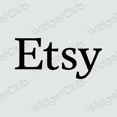 Esthetische Etsy app-pictogrammen