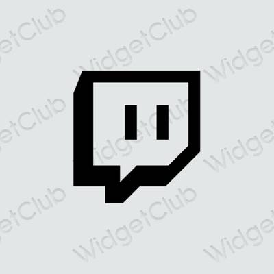 Estetske Twitch ikone aplikacij