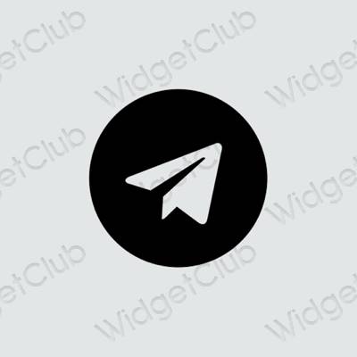 نمادهای برنامه زیباشناسی Telegram