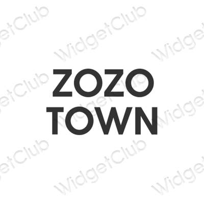 Estetik ZOZOTOWN uygulama simgeleri