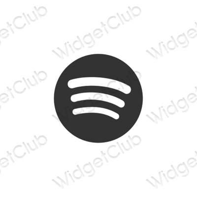 Estetické ikony aplikací Spotify