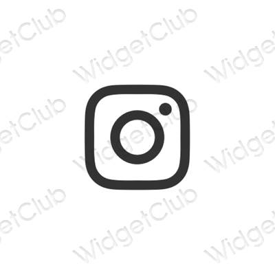 Estetické ikony aplikací Instagram
