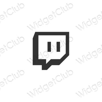 រូបតំណាងកម្មវិធី Twitch សោភ័ណភាព