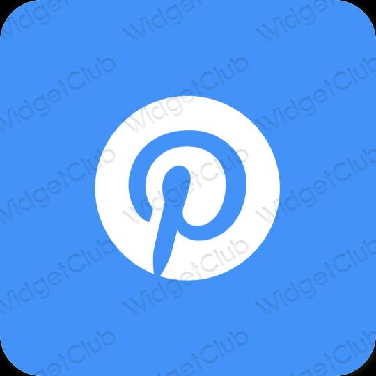 Ästhetisch blau Pinterest App-Symbole