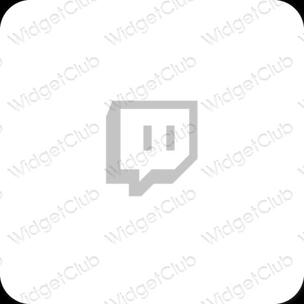 Icônes d'application Twitch esthétiques