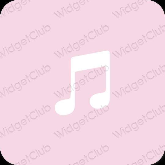 Esthetische Music app-pictogrammen