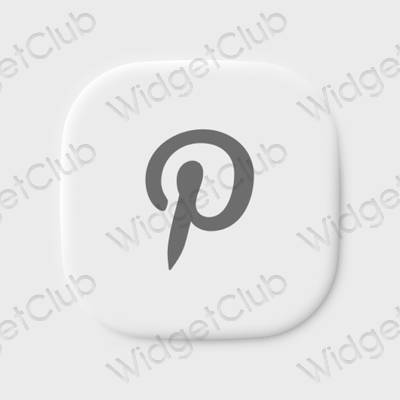 Esthetische Pinterest app-pictogrammen