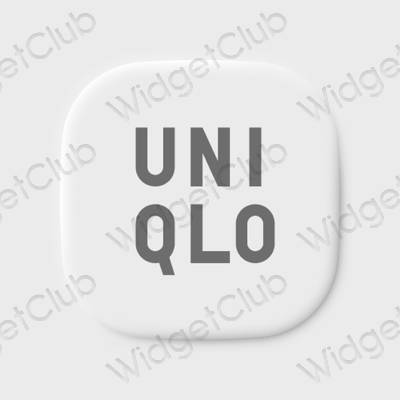 Esthetische UNIQLO app-pictogrammen