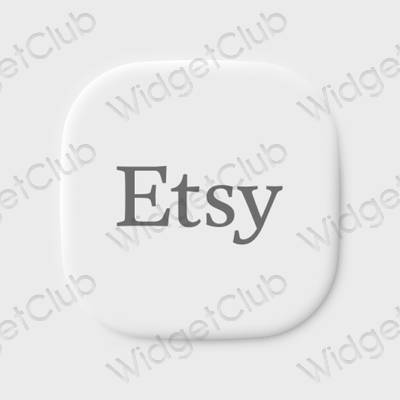 جمالية Etsy أيقونات التطبيقات